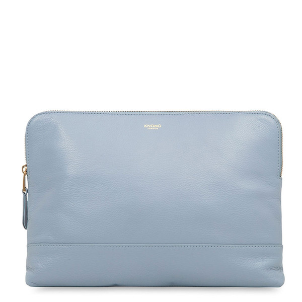 Knomo 20-056-LID Leather Blue Tote bag handbag