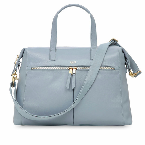 Knomo 20-101-LID Leather Grey Tote bag handbag