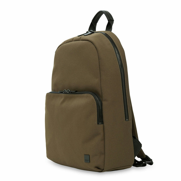 Knomo 56-401-DAG Leather,Polyethylene terephthalate (PET) Khaki backpack