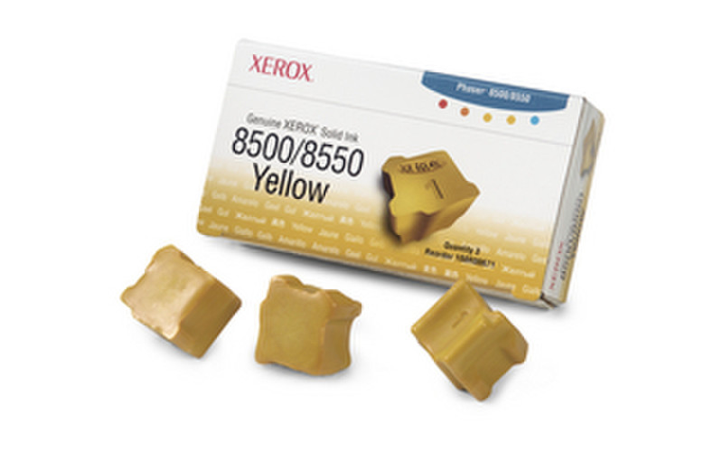 Tektronix Solid Ink 8500/8550 Yellow (Three Sticks) 3000страниц 3шт чернильный стержень