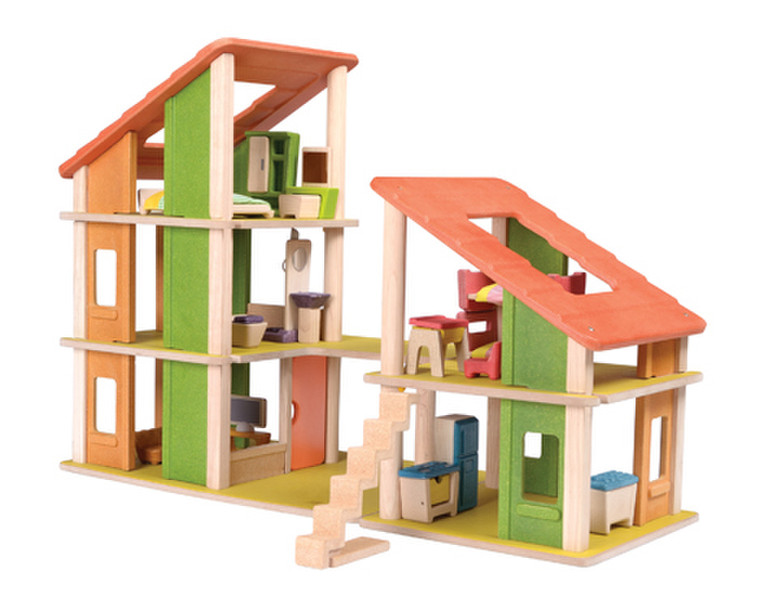 PlanToys Chalet Dollhouse With Furniture