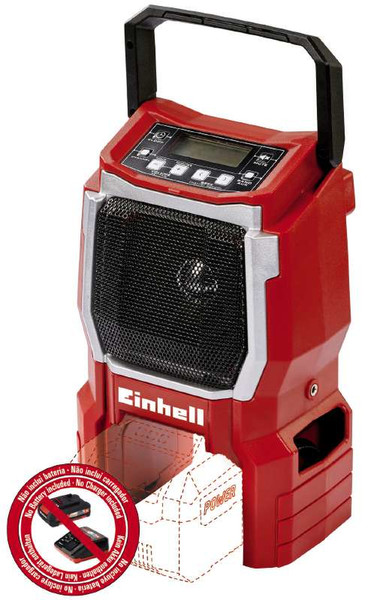Einhell TE-CR 18 Li-solo Portable Digital Black,Red radio