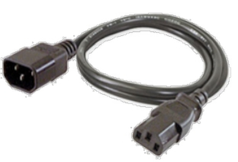 Quanta DM333201064 2m C14 coupler C13 coupler Black power cable