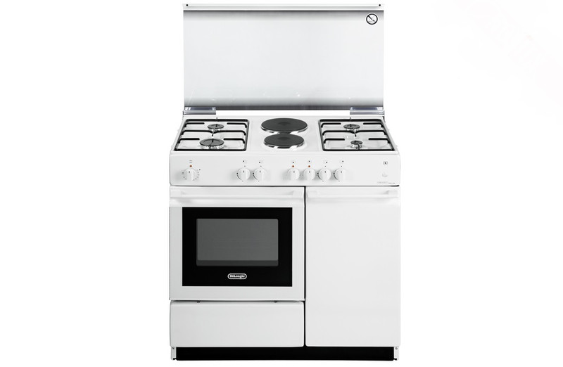 DeLonghi CU DEL SEW 8542N WH Freestanding Combi hob B White