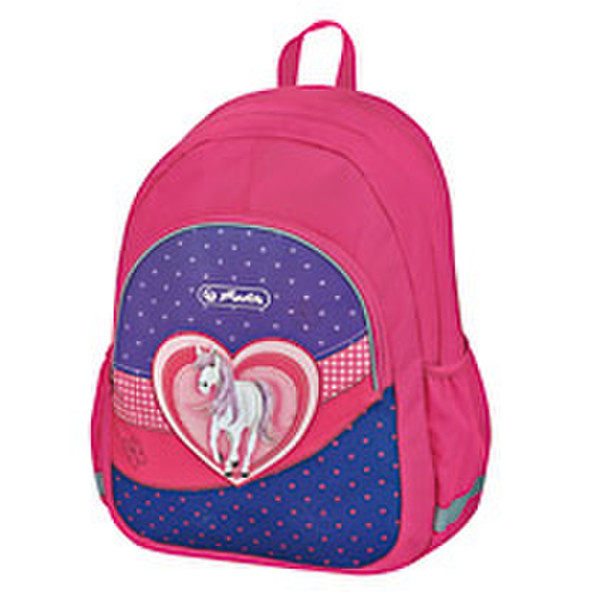 Herlitz Glitter Girl School backpack Polyester Pink