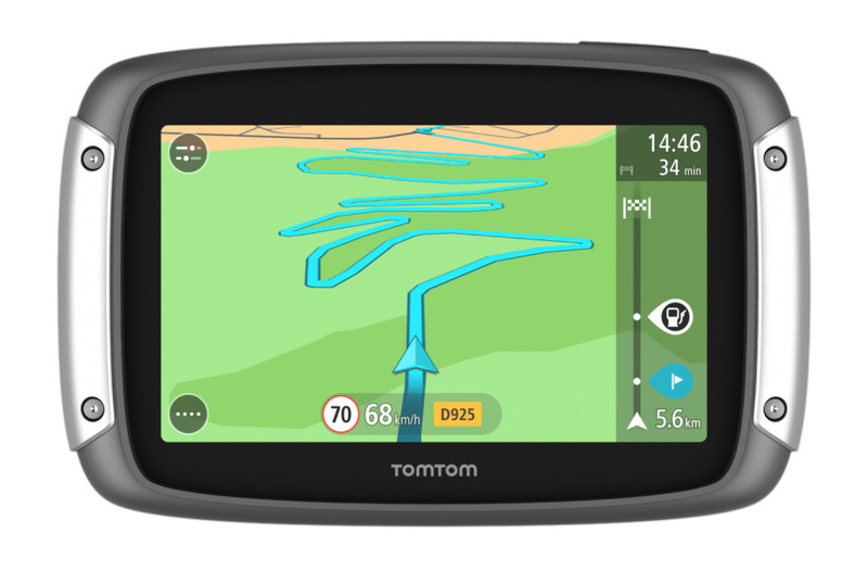 TomTom Rider 400 Premium Pack Fixed 4.3Zoll Touchscreen 280g Schwarz, Silber Navigationssystem