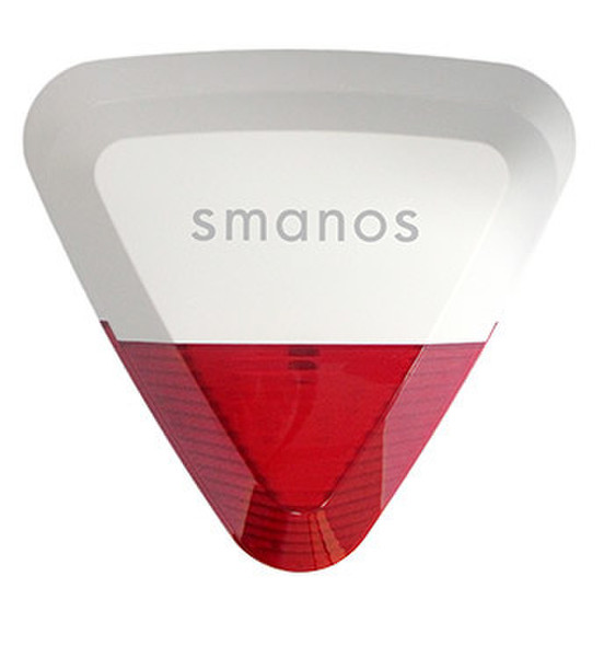 smanos SS2800 Wireless siren Outdoor Rot, Weiß Sirene