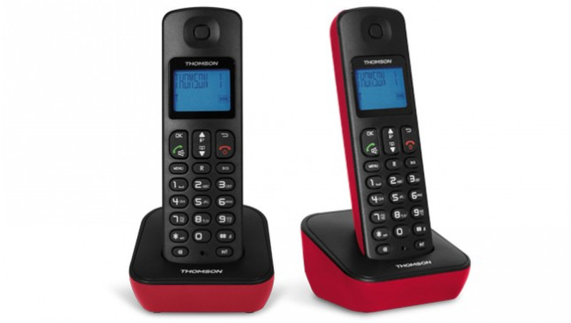 Thomson TH-025D DECT Идентификация абонента (Caller ID) Черный, Красный