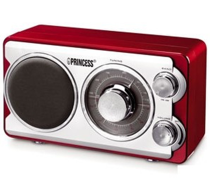 Princess Red AM/FM Radio LTD ED Tragbar Analog Rot Radio