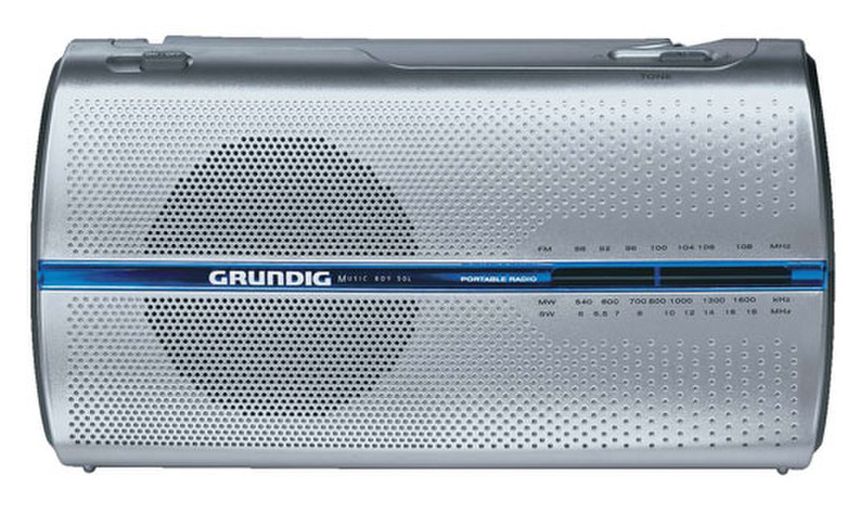 Grundig Music Boy 50 Портативный Аналоговый Хром радиоприемник