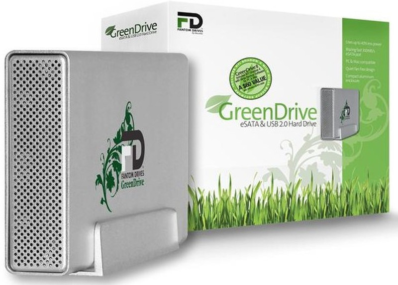 Fantom Drives GreenDrive 500GB 2.0 500GB Grey external hard drive