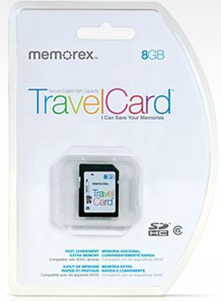 Memorex SDHC TravelCard 8GB 8ГБ SDHC карта памяти