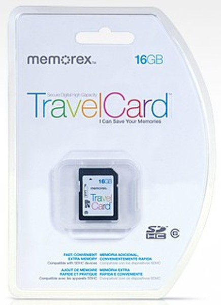 Memorex SDHC TravelCard 16GB 16GB SDHC Speicherkarte