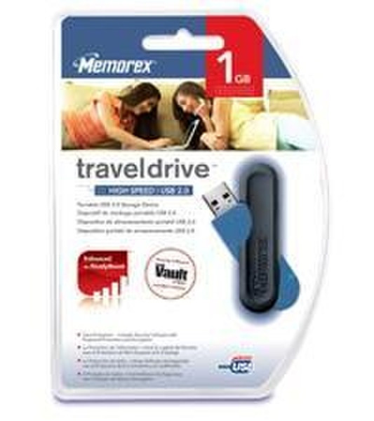 Memorex TravelDrive™ 2007 Model 1GB 1GB USB 2.0 Type-A USB flash drive