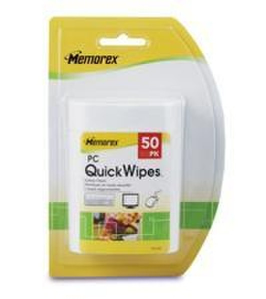 Memorex PC Quick Wipes 50 Pack дезинфицирующие салфетки