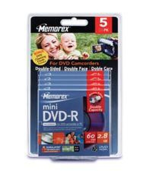 Memorex Double-Sided mini DVD 5 Pack 2.8GB DVD-R 5Stück(e)