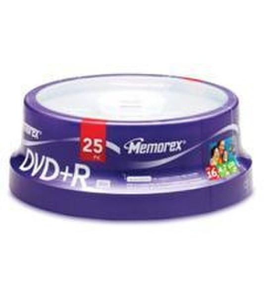 Memorex 16x DVD+R 4.7GB 25 Pack Spindle 4.7GB DVD+R 25Stück(e)