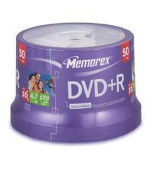 Memorex 16x DVD+R 4.7GB 50 Pack Spindle 4.7GB DVD+R 50pc(s)