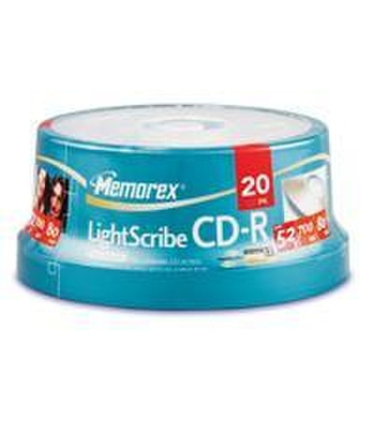 Memorex CD-R 80 LightScribe 20 Pack Spindle CD-R 700MB 20pc(s)