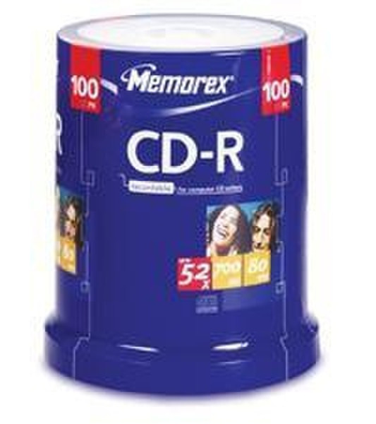 Memorex CD-R 80 Spindle 100 Pack Spindle CD-R 700MB 100Stück(e)