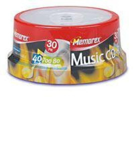 Memorex Music CD-R 80 30 Pack Spindle CD-R 700MB 30Stück(e)