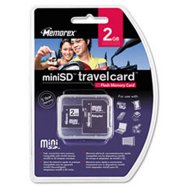 Memorex MiniSD Travel Card 2GB 2GB MiniSD memory card
