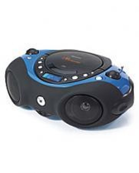 Memorex Sport CD Boombox AM/FM Digital Display Personal CD player Black,Blue