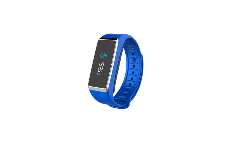 MyKronoz ZeFit2 Pulse Wristband activity tracker 0.9" TFT Wireless IP67 Blue,Silver