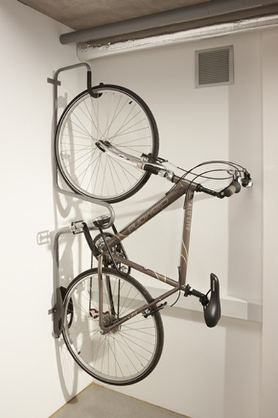Mottez B123P Indoor bicycle holder Black,Metallic bicycle holder
