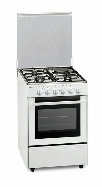 Meireles E 532 W NAT Freestanding Gas hob A White