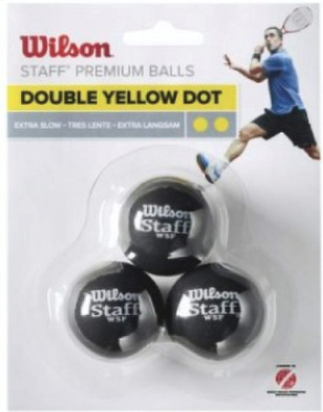 Wilson Sporting Goods Co. WRT618100 Doppelter gelber Punkt 3 Squashball
