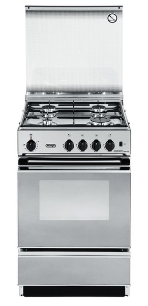 DeLonghi SEX 554 N Freestanding Gas hob B Stainless steel cooker