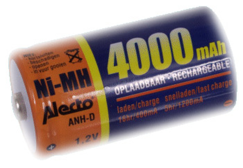 Alecto NiMH D batteries Никель-металл-гидридный (NiMH) 4000мА·ч 1.2В аккумуляторная батарея