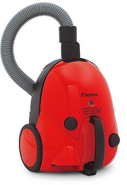 Bestron DV1250S Vacuum cleaner 1.8л 1200Вт Черный, Красный