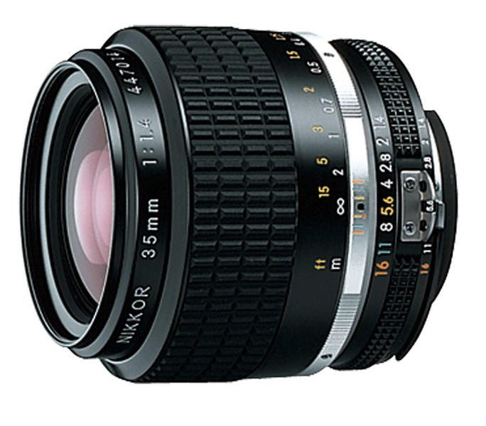 Nikon Nikkor 35mm f/1.4 SLR Wide lens Черный