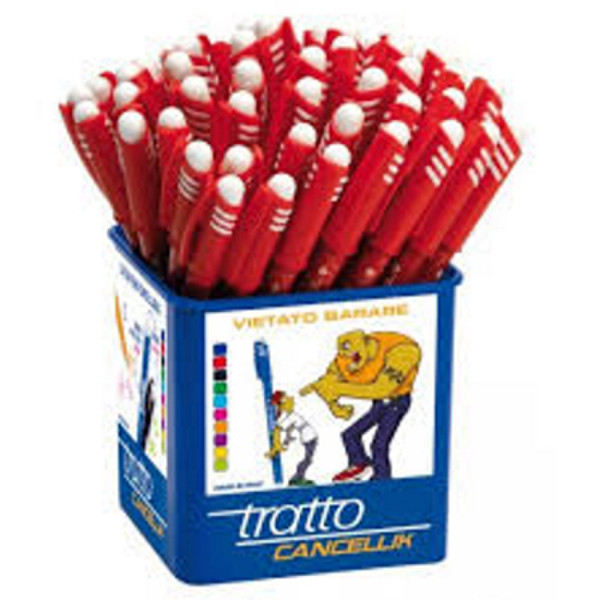 Tratto Cancellik Stick ballpoint pen Красный 50шт