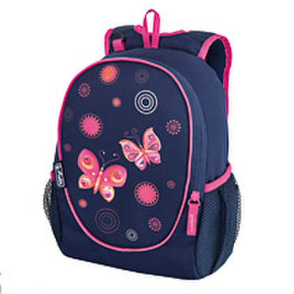 Herlitz Rookie Butterfly Girl School backpack Polyester Blue,Pink