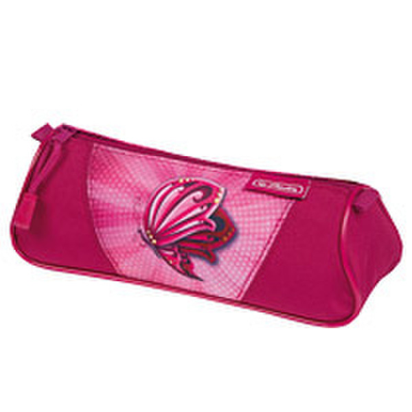 Herlitz Butterfly Power Soft pencil case Polyester Pink