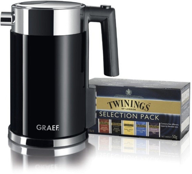 Graef 733.WK702.17 1.5L 200W Black,Stainless steel electrical kettle