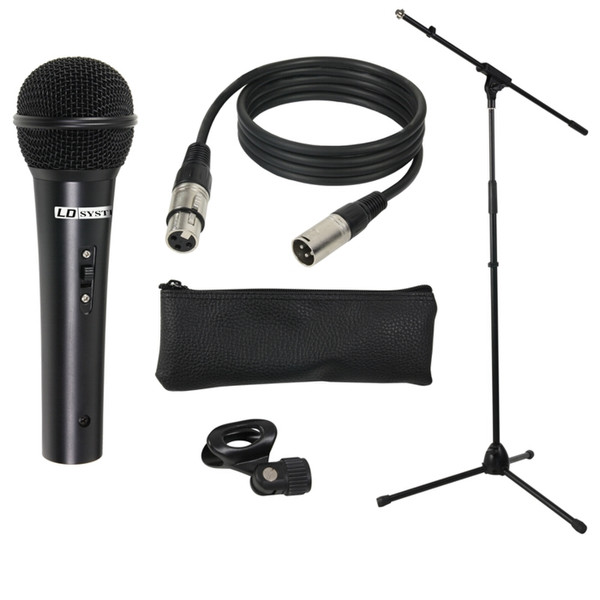 LD Systems MIC SET 1 Studio microphone Verkabelt Schwarz