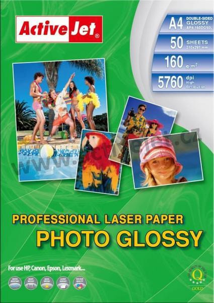ActiveJet Professional Glossy Photo duplex A4 Gloss White