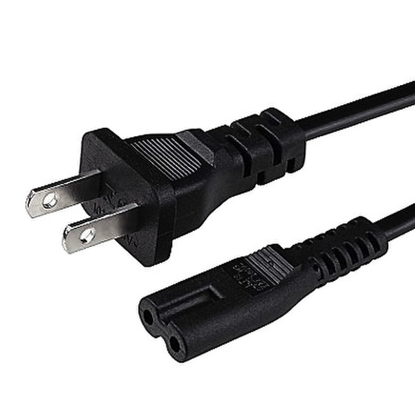 Data Components 000123 1.8m C8 coupler NEMA 1-15P power cable