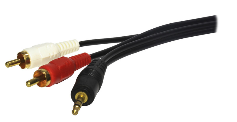 X-Case AUD35M2RCA180 1.8м 3.5mm 2 x RCA Черный аудио кабель