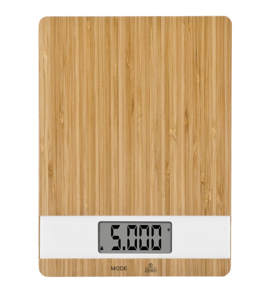 G3 Ferrari G20059 Прямоугольник Electronic kitchen scale Белый, Деревянный кухонные весы