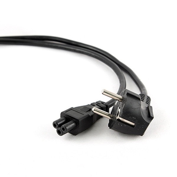 iggual PSIPC-186-ML12 1.8m CEE7/7 Schuko C5 coupler Black power cable