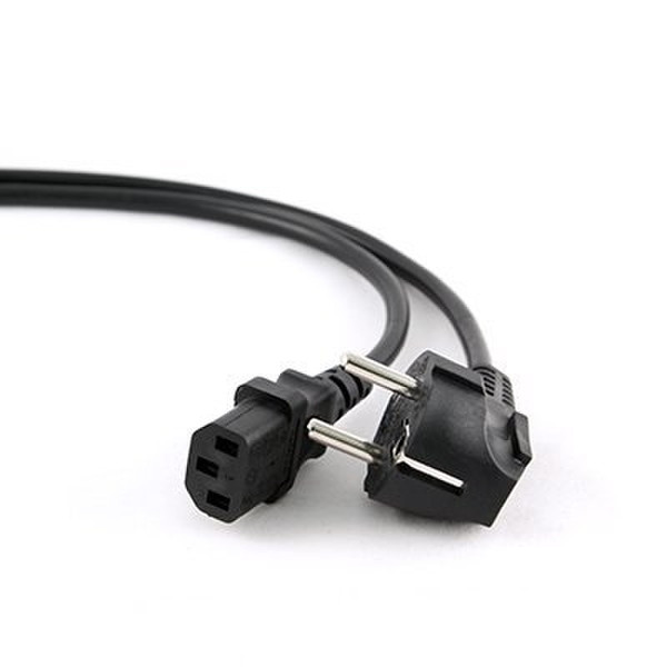 iggual PSIPC-186-VDE-3M 3m CEE7/7 Schuko C13 coupler Black power cable