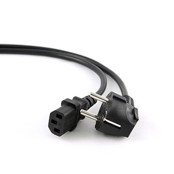 iggual PSIPC-186-VDE 1.8m CEE7/7 Schuko C13 coupler Black power cable
