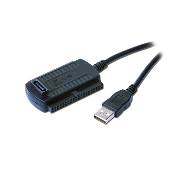 iggual PSIAUSI01 IDE/SATA I-II USB 2.0 Черный кабельный разъем/переходник