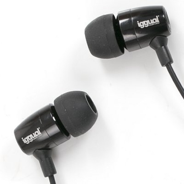 iggual PSI09032 In-ear Binaural Wired Black mobile headset