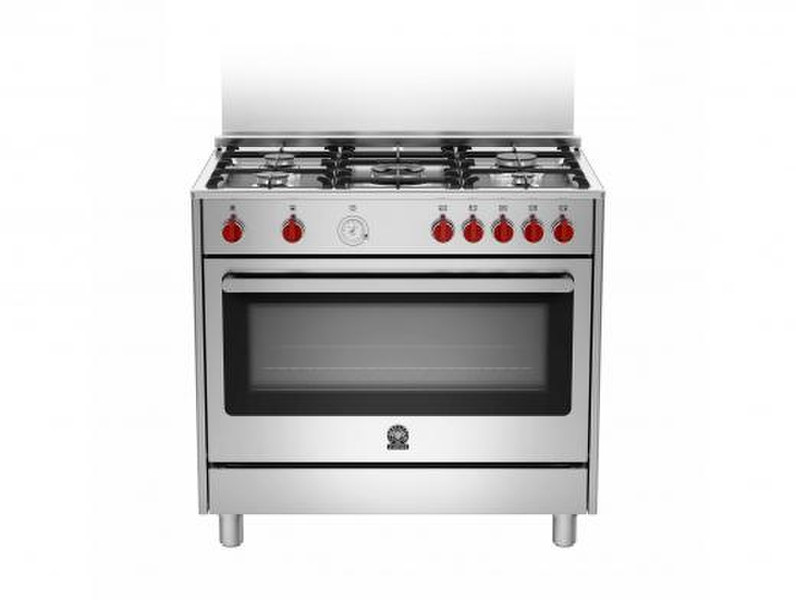 Bertazzoni La Germania RIS9 5L 61 C X Freestanding Gas hob A Stainless steel